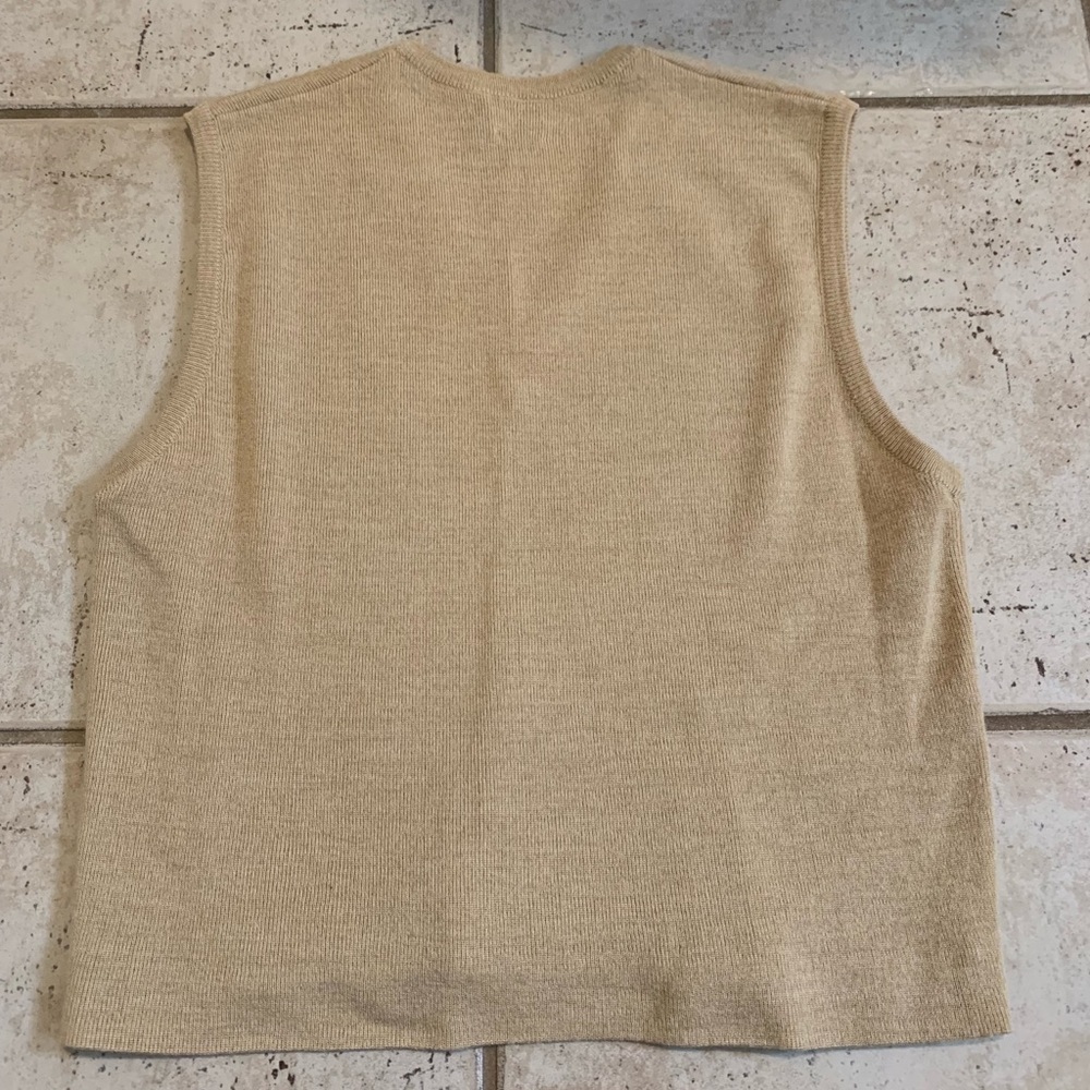 Vintage 1980s "Ingo" V-Neck Sweater Vest, Made in Canada, Size M - Picture 5 of 6